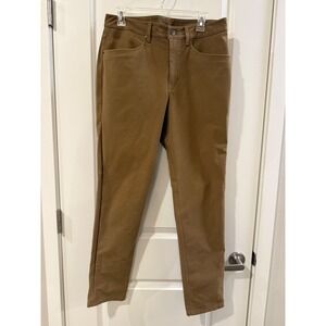Lululemon Lab Utilitech 5 Pocket Slim Straight Pants Mens 32 Tan Khaki Brown